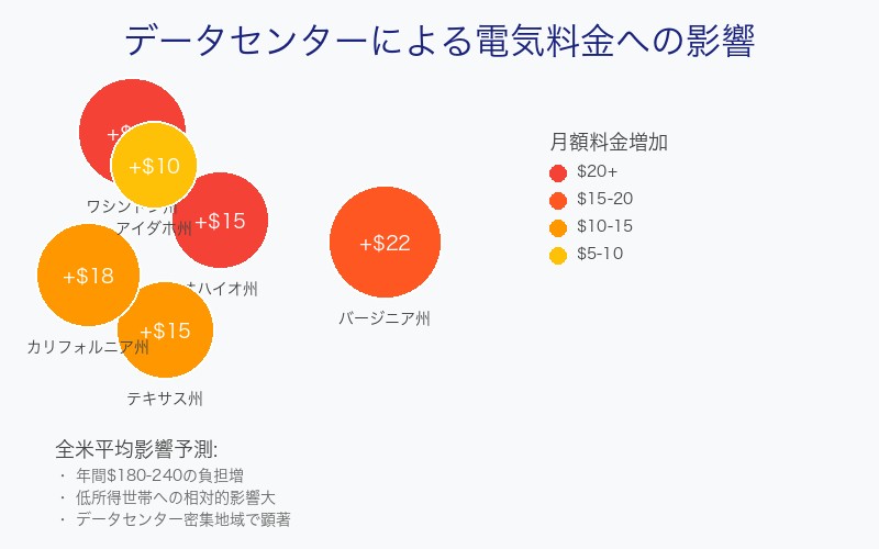 消費者電気料金への影響マップ