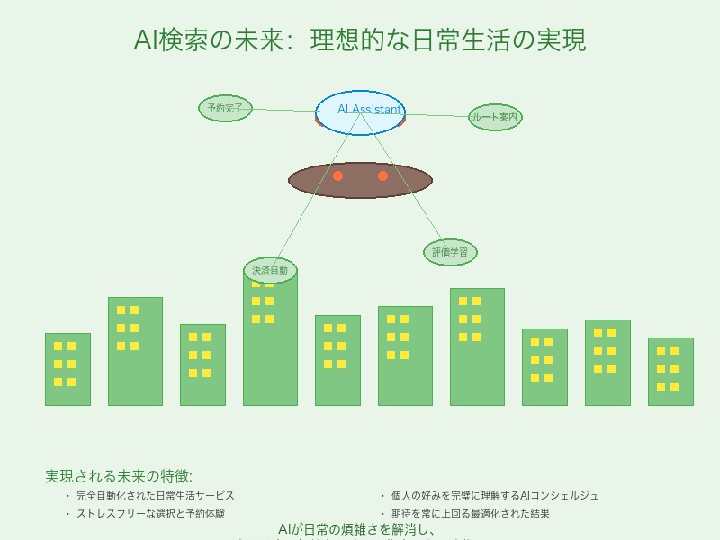 AI検索が実現する理想的な未来の日常風景