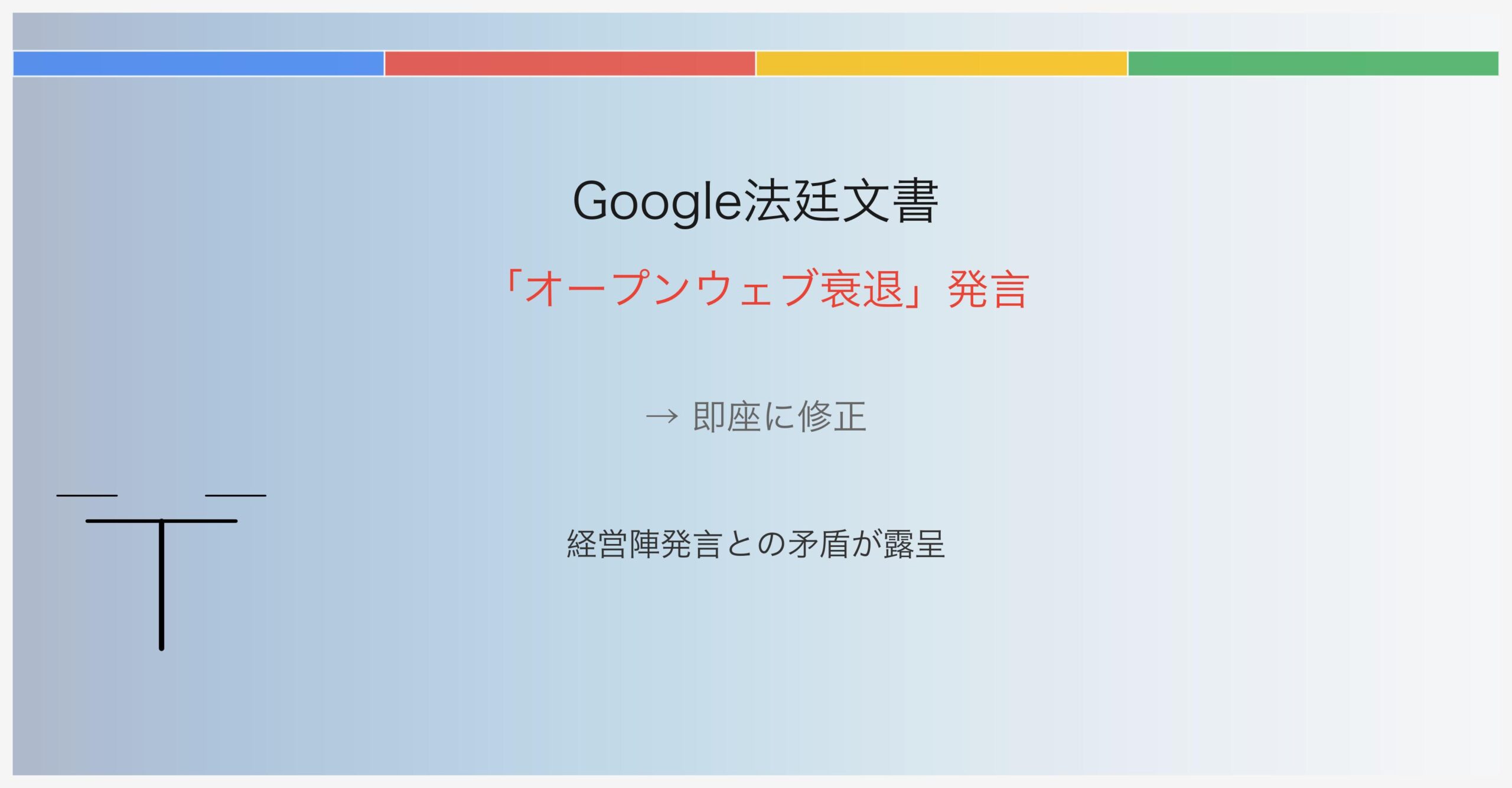 Google法廷文書のオープンウェブ衰退発言に関するアイキャッチ画像