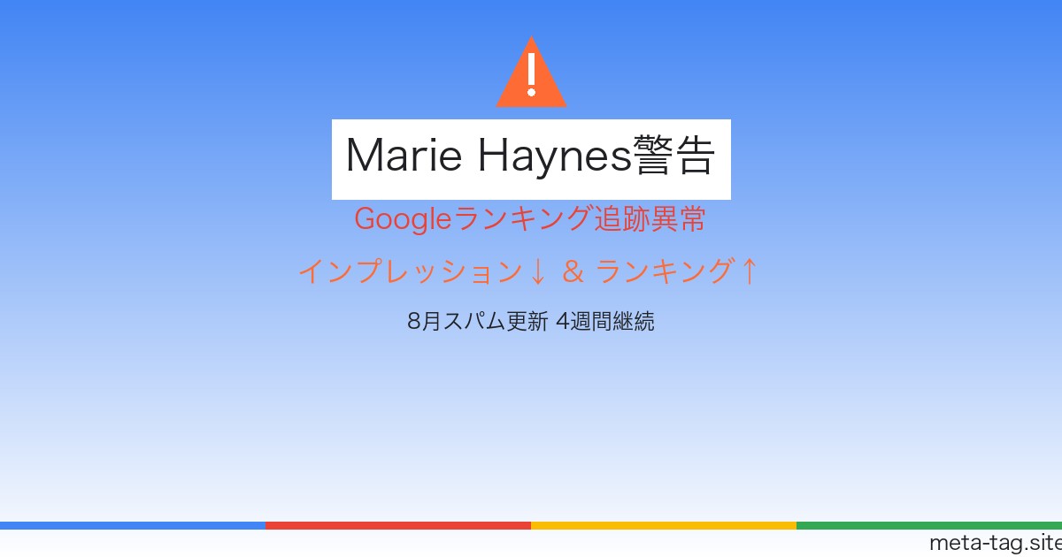 Marie Haynes警告：Googleランキング追跡の異常現象分析