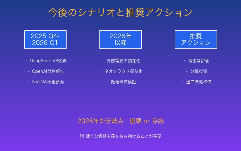 今後のシナリオと対策