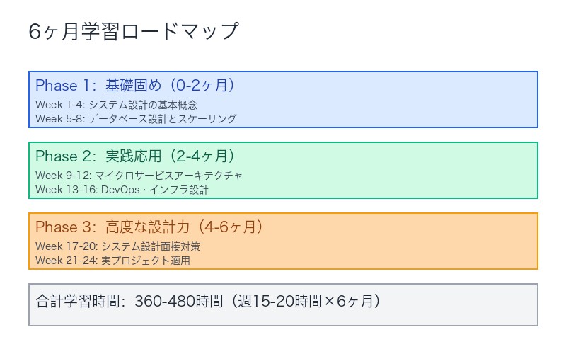 6ヶ月学習ロードマップ