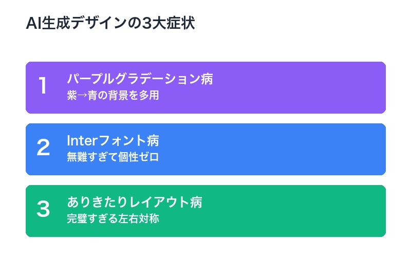AI生成デザインの3大症状
