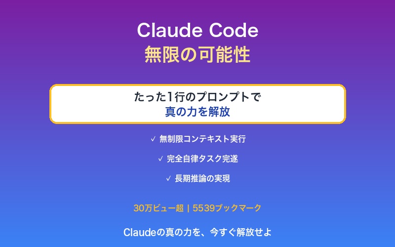 Claude Code無限の可能性