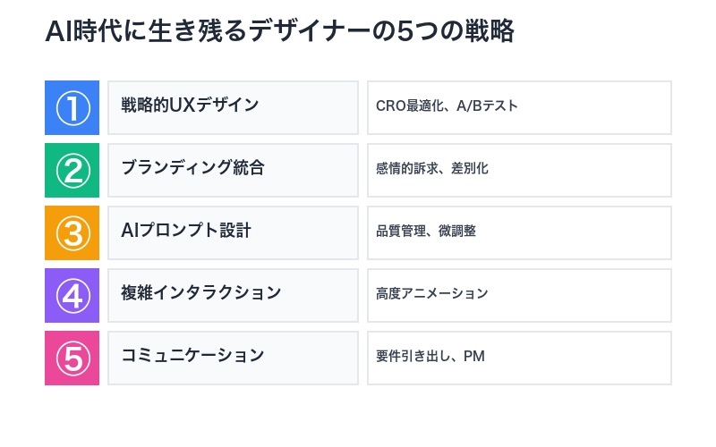 デザイナー生き残り5戦略