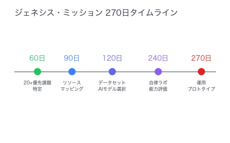 ジェネシス・ミッション270日タイムライン