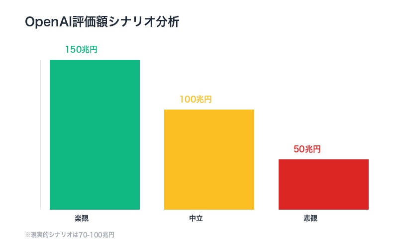 OpenAI評価額のシナリオ分析