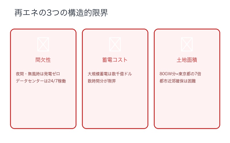 再生可能エネルギーの限界