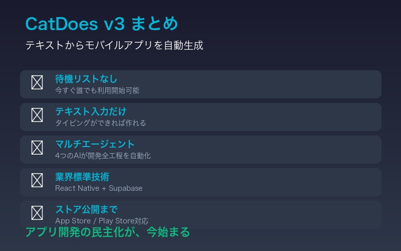 CatDoes v3のまとめ