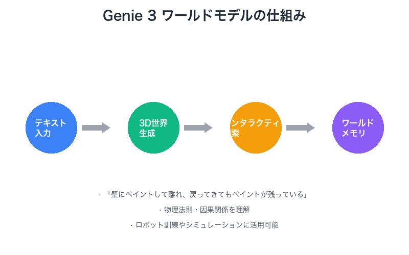 Genie 3 ワールドモデルの仕組み