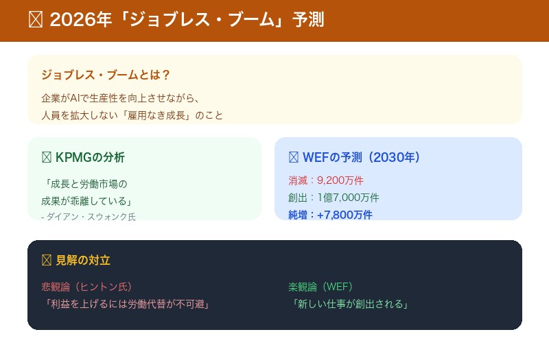 2026年 ジョブレス・ブーム 予測