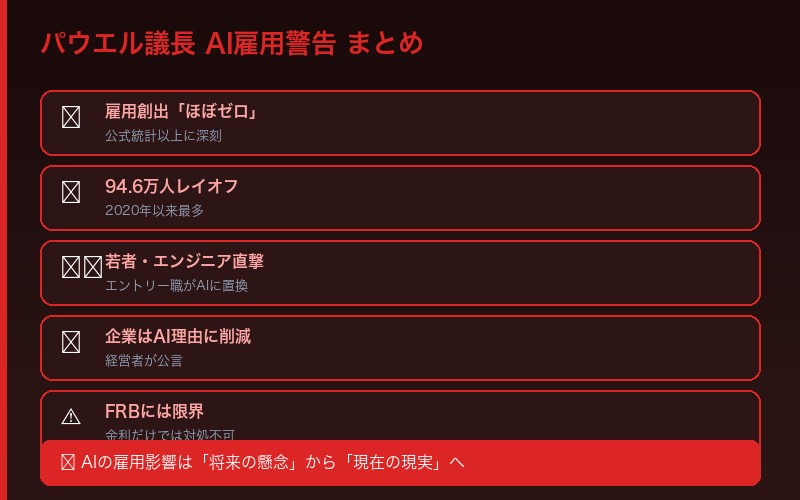 パウエル議長AI雇用発言のまとめ