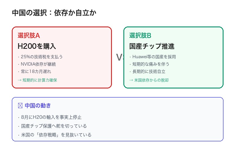 中国の選択：NVIDIA依存か国産自立か