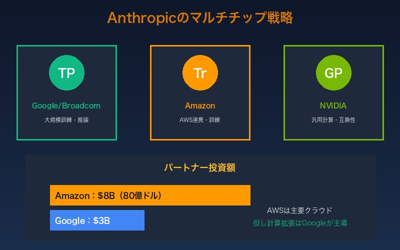 Anthropicのマルチチップ戦略