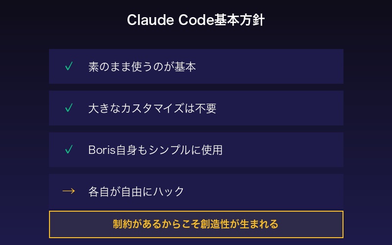 Claude Code基本方針