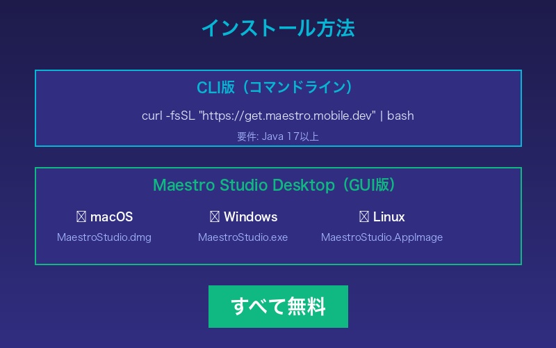 Maestroインストール方法