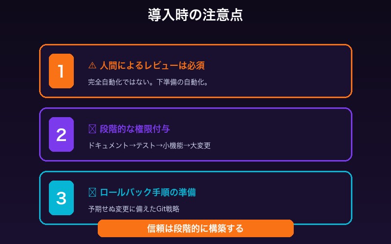 導入時の注意点