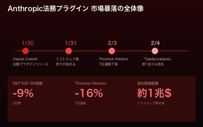Anthropic法務プラグインによる株式市場への影響概要