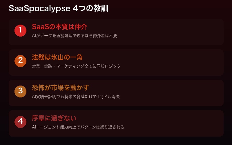 SaaSpocalypseの要点まとめ