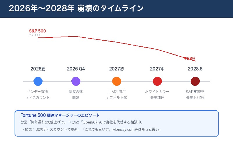 2026年〜2028年の崩壊タイムライン