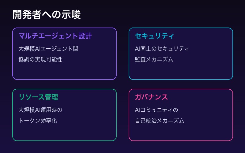 開発者への示唆